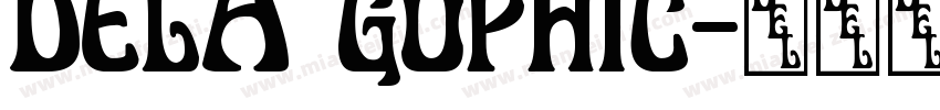 dela gophic字体转换